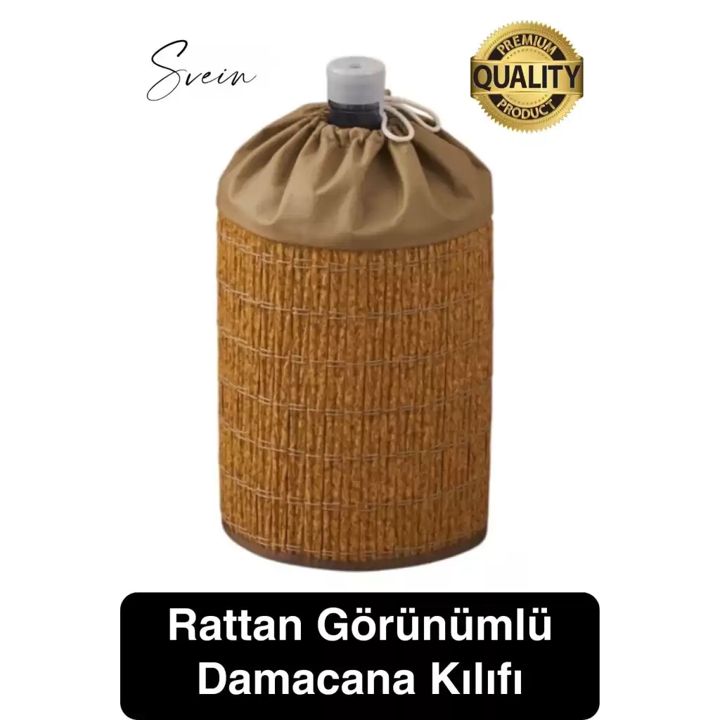Dekoratif Özel Üretim Rattan Görünüm Su Damacana Kılıfı Mutfak Düzenleyici Katlanabilir Gizleme