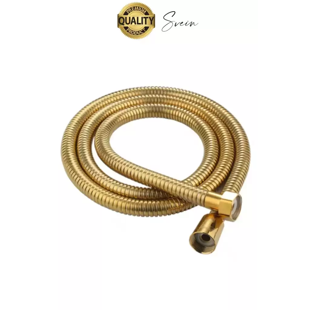 Yüksek Kalite Paslanmaz Kırılmaz Çelik Örgülü Duş Hortumu Uzayan Spiral 150 cm Büküm Önleyici