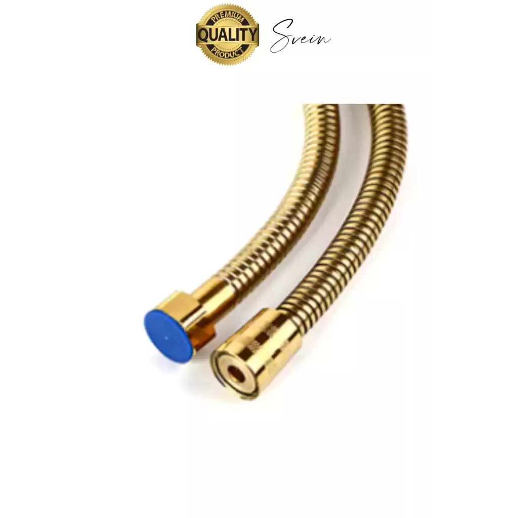 Yüksek Kalite Paslanmaz Kırılmaz Çelik Örgülü Duş Hortumu Uzayan Spiral 150 cm Büküm Önleyici