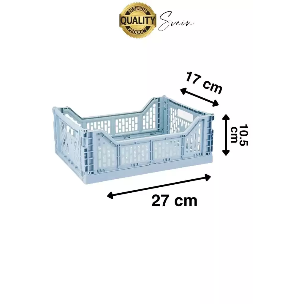 Çok Amaçlı Yer Kaplamayan Katlanabilir Renkli Kasa Sepet Sebze Meyve Eşya Saklama Organizer Kutu