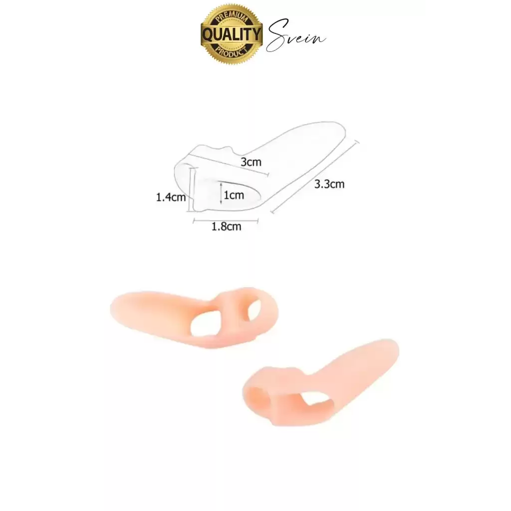 Ayak Baş Parmak Kemik Çıkıntı Koruyucu Bunyon İki Parmağa Geçen Silikon Makaralı Halluks Valgus