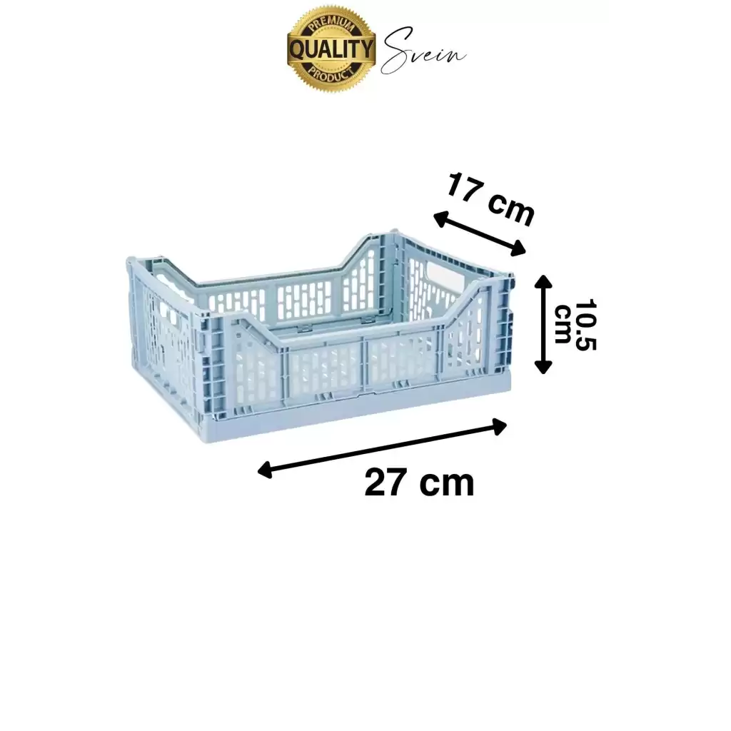 Çok Amaçlı Yer Kaplamayan Katlanabilir Renkli Kasa Sepet Sebze Meyve Eşya Saklama Organizer Kutu