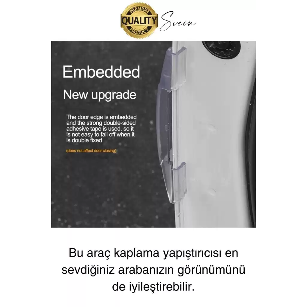 Yüksek Kaliteli Araç Kenar Koruma Şeridi Şeffaf Koruyucu Filmi Araba Kapı Boya Anti Çizilme