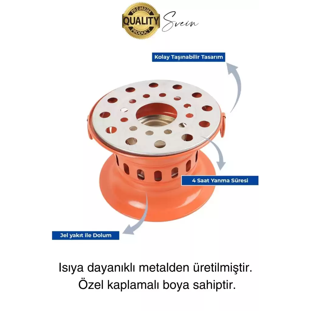 Özel Üretim Jel Yakıtlı Isıtıcı Osmanlı Ocağı Ev İş Yazlık Piknik Kamp Tipi Kolay Taşınabilir Ocak