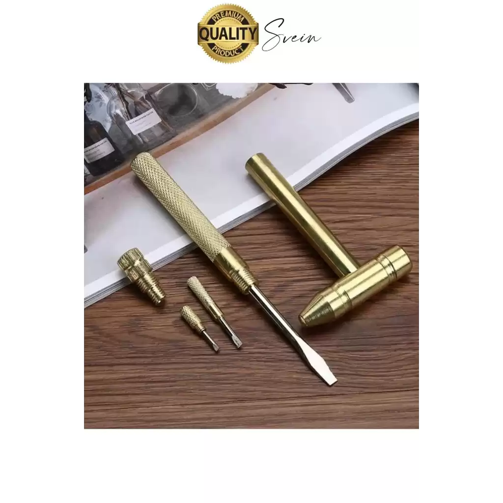Premium 5 in 1 Çekiç Tornavida Tamir Seti Takı Saat Çok Amaçlı Çift Kafa Telefon Mücevher Kuyumcu