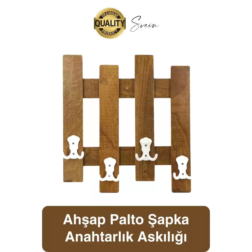 Özel Tasarım 5 Kancalı Doğal Ahşap Duvar Kapı Askısı Elbise Askılık Portmanto Vestiyer Anahtarlık