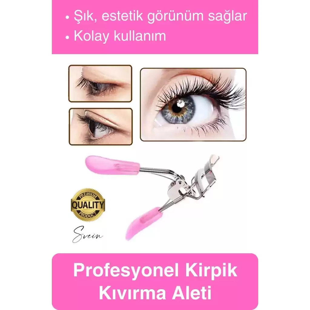 Premium Kirpik Kıvırma Makinesi Manuel Paslanmaz Çelik Şekillendirici Eyelash Curler Kıvırıcı