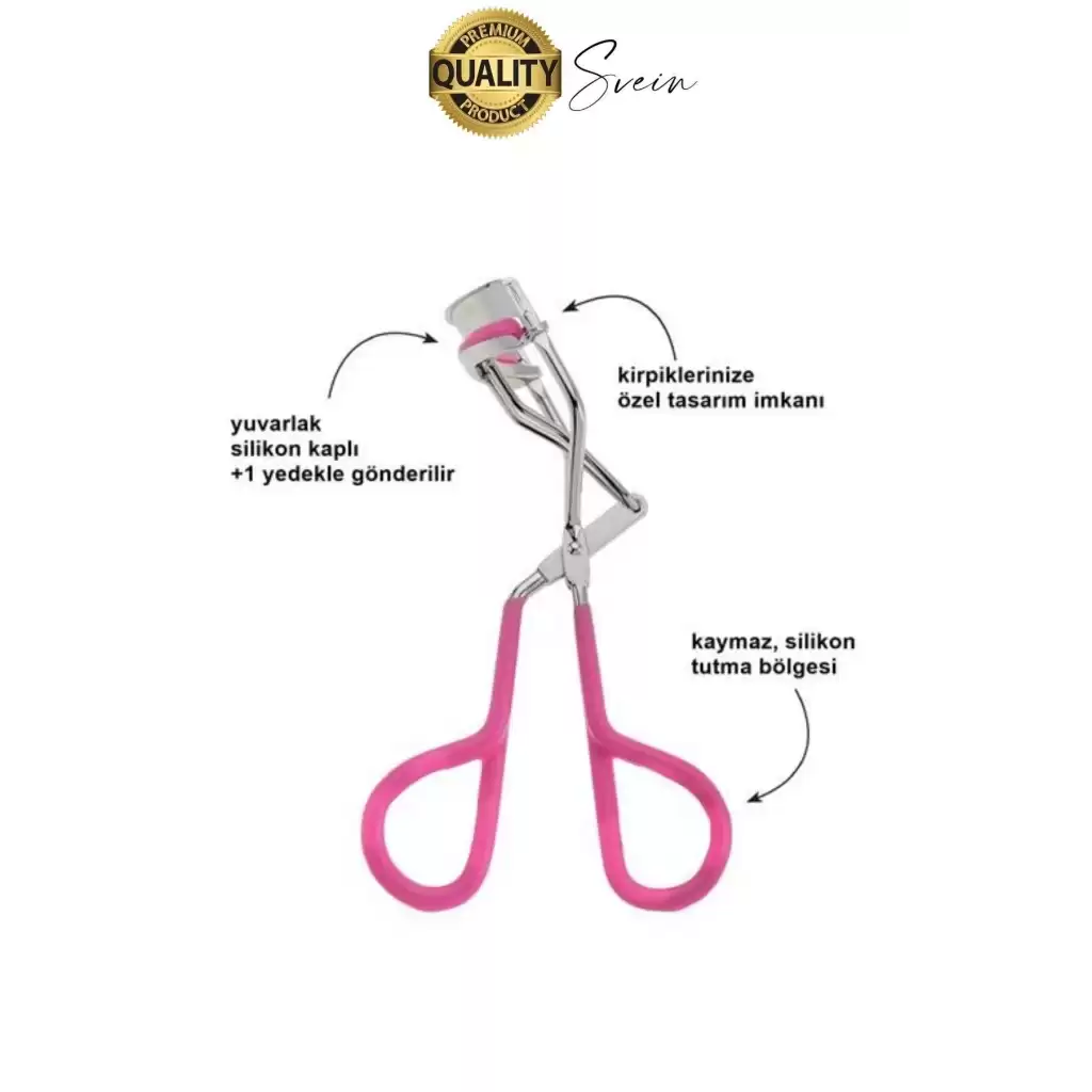 Premium Kirpik Kıvırma Makinesi Manuel Paslanmaz Çelik Şekillendirici Eyelash Curler Kıvırıcı