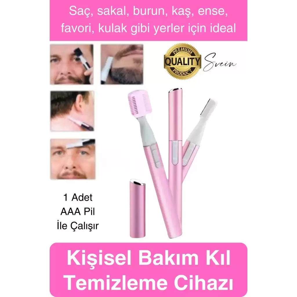 Kişisel Burun Kulak Kılı Alma ve Temizleme Makinası Favori Ense Kaş Şekillendirme Bıyık Sakal