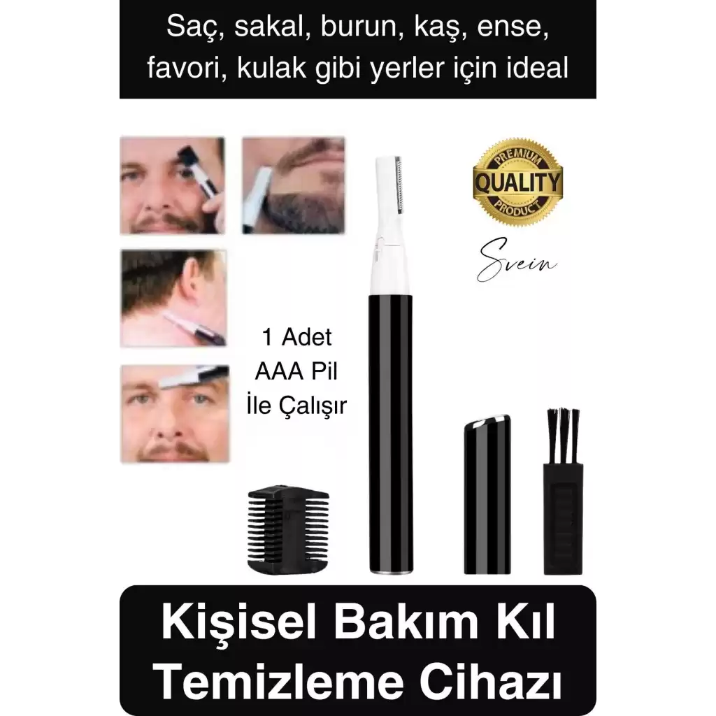Kişisel Burun Kulak Kılı Alma ve Temizleme Makinası Favori Ense Kaş Şekillendirme Bıyık Sakal