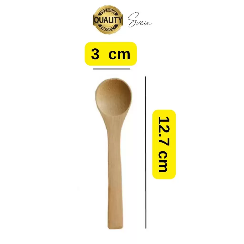6lı Mini Bambu Mama ve Baharat Kaşığı Seti Ahşap Çevre Dostu Mutfakta Reçel Bal Dondurma Çorba