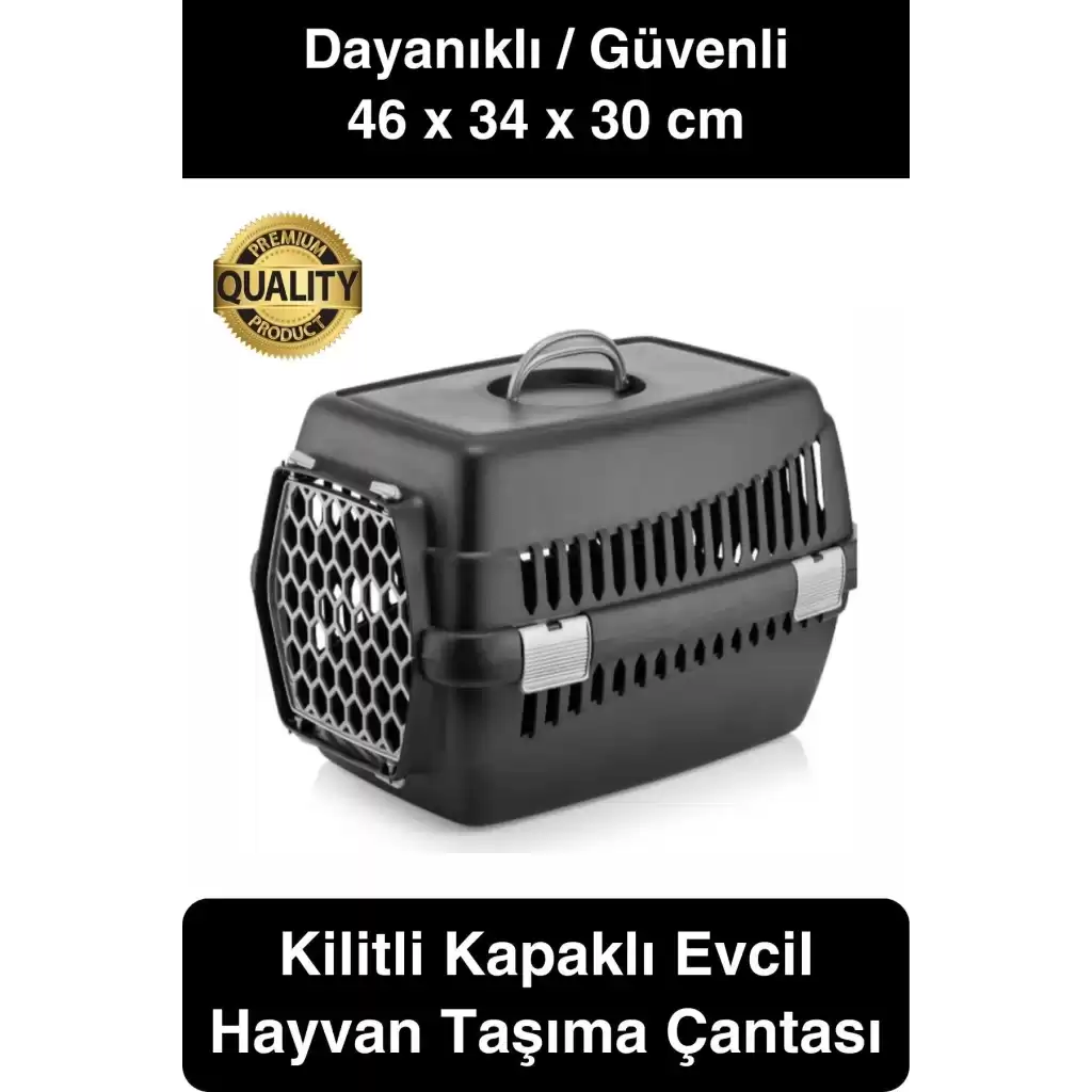 Premium Kilitli Evcil Hayvan Kedi Köpek Taşıma Çantası Hava Alan Yolculuk Seyahat İçin Kafes Kabin