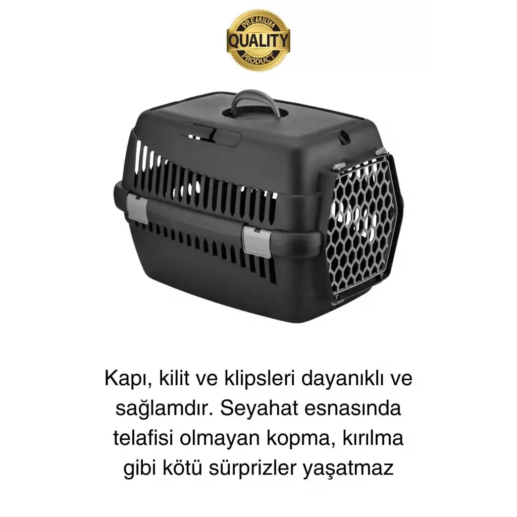 Premium Kilitli Evcil Hayvan Kedi Köpek Taşıma Çantası Hava Alan Yolculuk Seyahat İçin Kafes Kabin