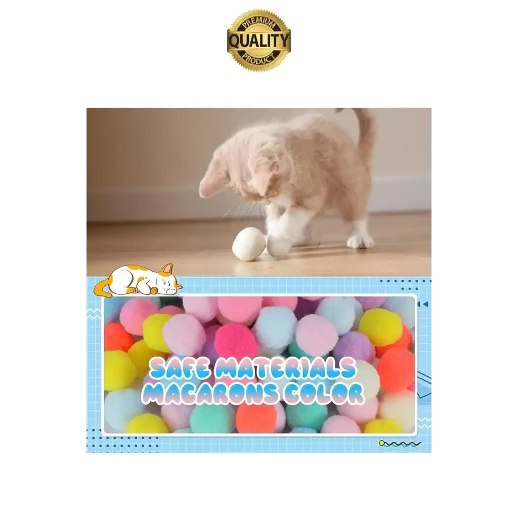 Eğlenceli Peluş Top Atan İnteraktif Kedi Oyuncağı Hareketli Aksesuar Etkileşimli Oyuncak Fırlatıcı