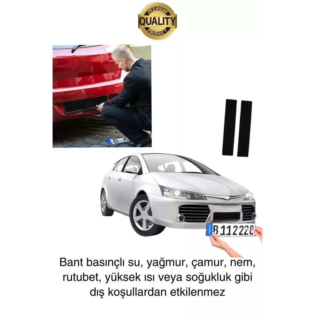 Ekstra Güçlü Suya Dayanıklı Çift Taraflı Otomobil Motosiklet Kamyon Plaka Yapıştırma Montaj Bandı