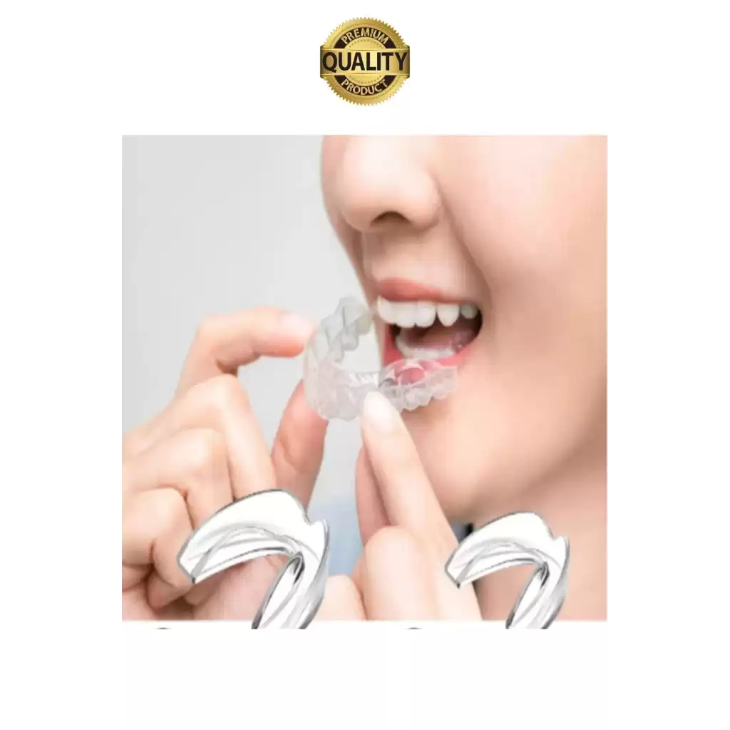 Premium Diş Gıcırdatma Sıkma Önleyici Gece Plağı Koruyucu Termoform Aparatı Dişlik Bruksizm Kutulu
