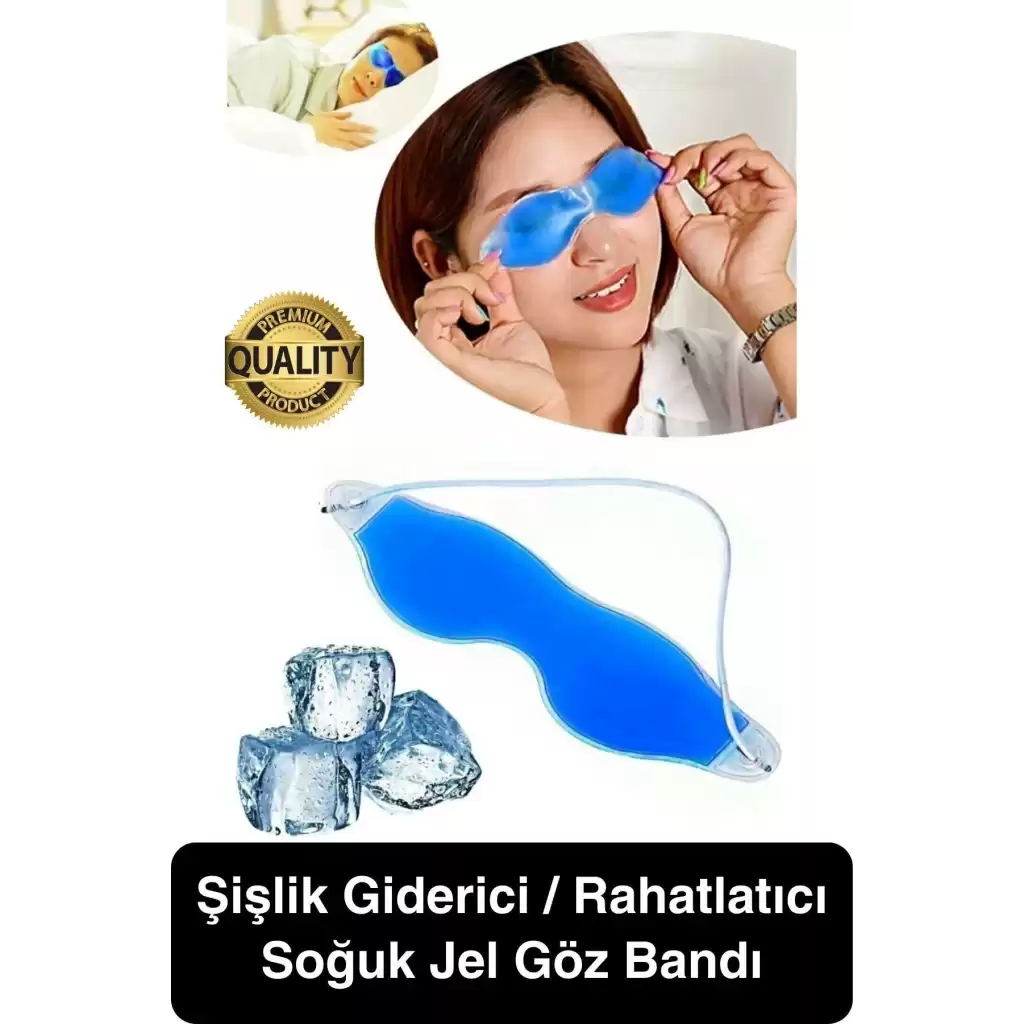 Göz Bandı Buz Jeli Yüz Termojel Maskesi Gözaltı Torbası Şişlik Giderici Soğuk Kompres Rahat Uyku