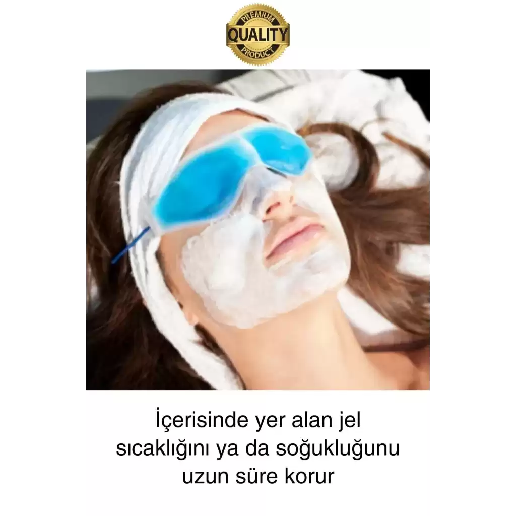 Göz Bandı Buz Jeli Yüz Termojel Maskesi Gözaltı Torbası Şişlik Giderici Soğuk Kompres Rahat Uyku