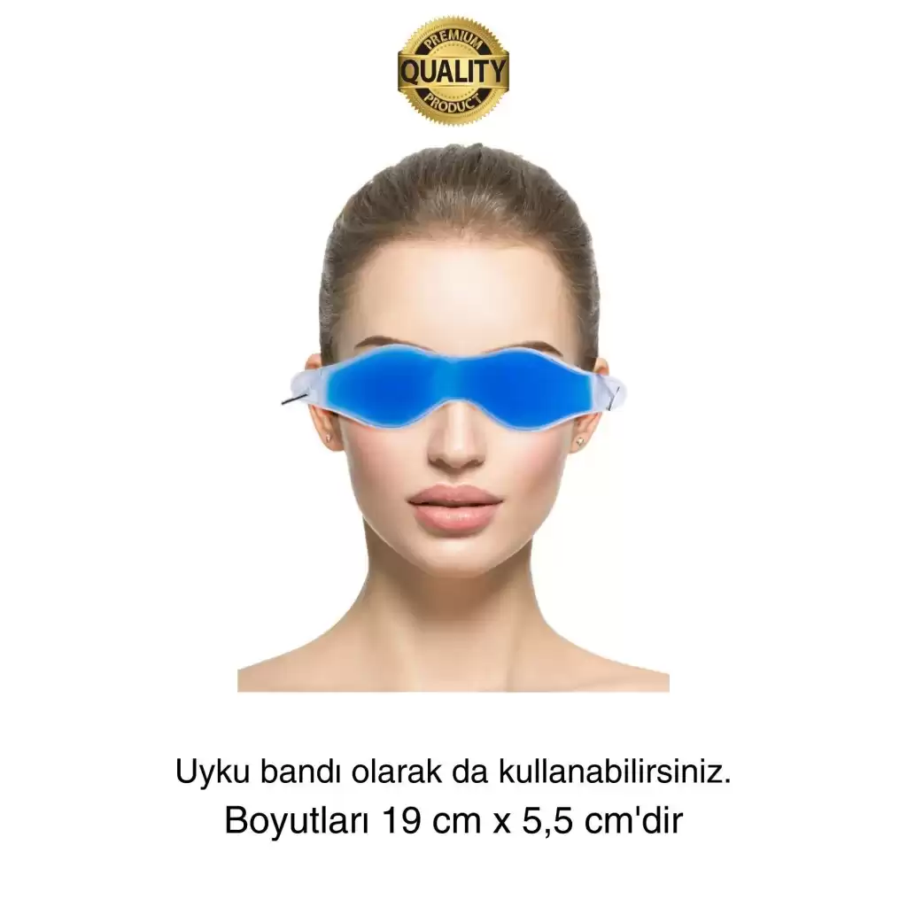 Göz Bandı Buz Jeli Yüz Termojel Maskesi Gözaltı Torbası Şişlik Giderici Soğuk Kompres Rahat Uyku