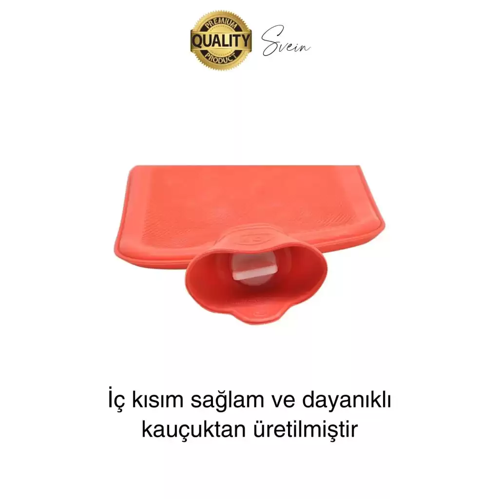 Büyük Boy El Ayak Isıtıcı Kauçuk Polar Kılıflı Sıcak Su Torbası Renkli Doğal Ağrı Rahatlatıcı 2 Lt