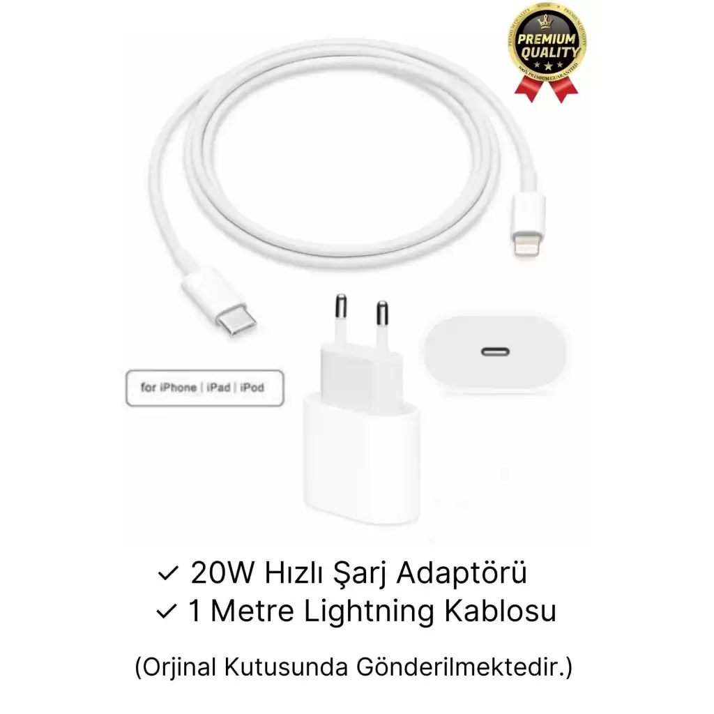 İphone Uyumlu Type-c Kablo 20w Hızlı Şarj Adaptörü Yeni Serilere Uygun 7 8 X 11 12 13 14 15 Plus Pro