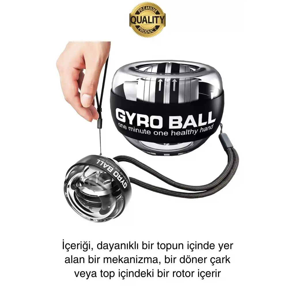 Otomatik Dönen Bilek Güçlendirici Kol Parmak Kas Geliştirici Kuvvet Egzersiz Topu Kavrama Jiroskop
