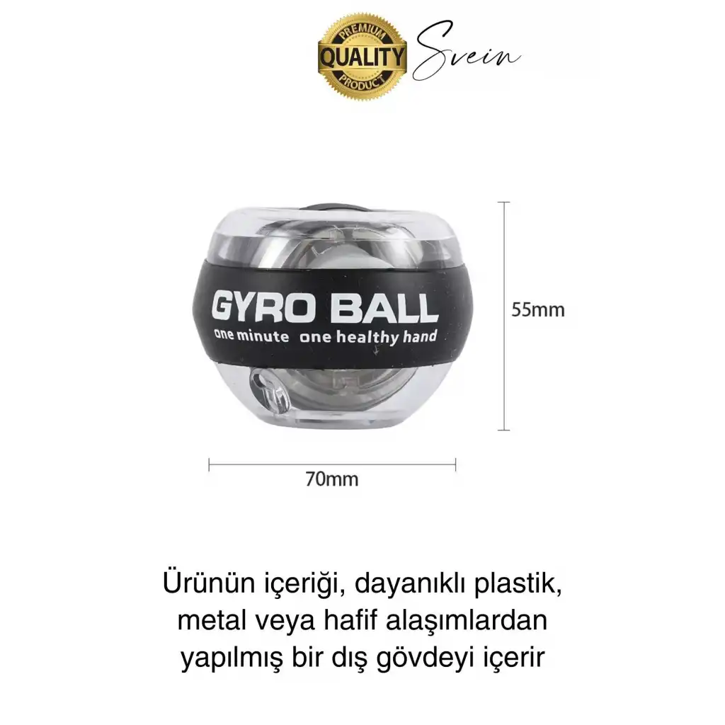 Otomatik Dönen Bilek Güçlendirici Kol Parmak Kas Geliştirici Kuvvet Egzersiz Topu Kavrama Jiroskop