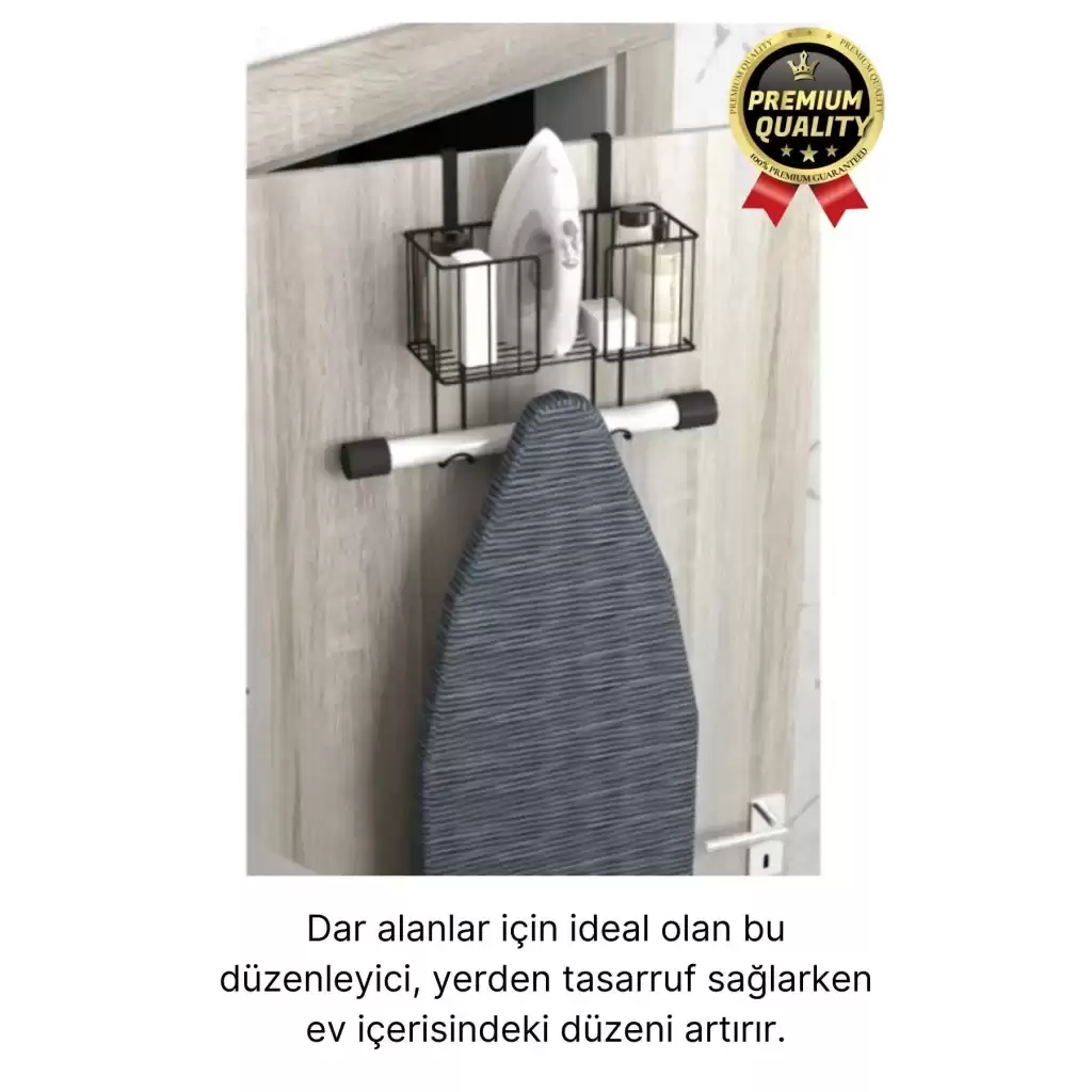 Çok Amaçlı Kapı Arkası Alan Tasarrufu Sağlayan Dayanıklı Kolay Montajlı Ütü Masası Asma Aparatı