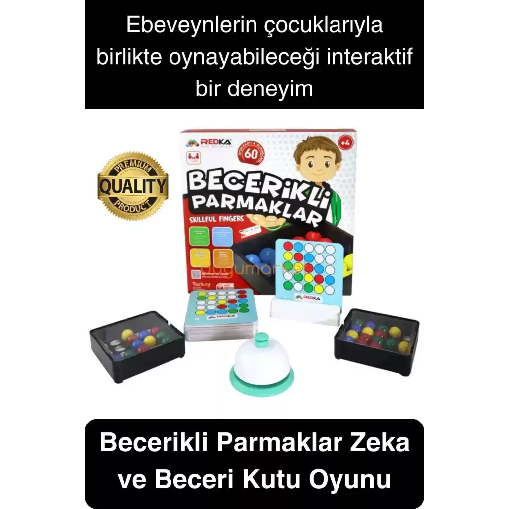 Kutulu Becerikli Parmaklar Zeka ve Beceri Oyunu El Göz Koordinasyon Geliştiren Motor Beceri Aktivite