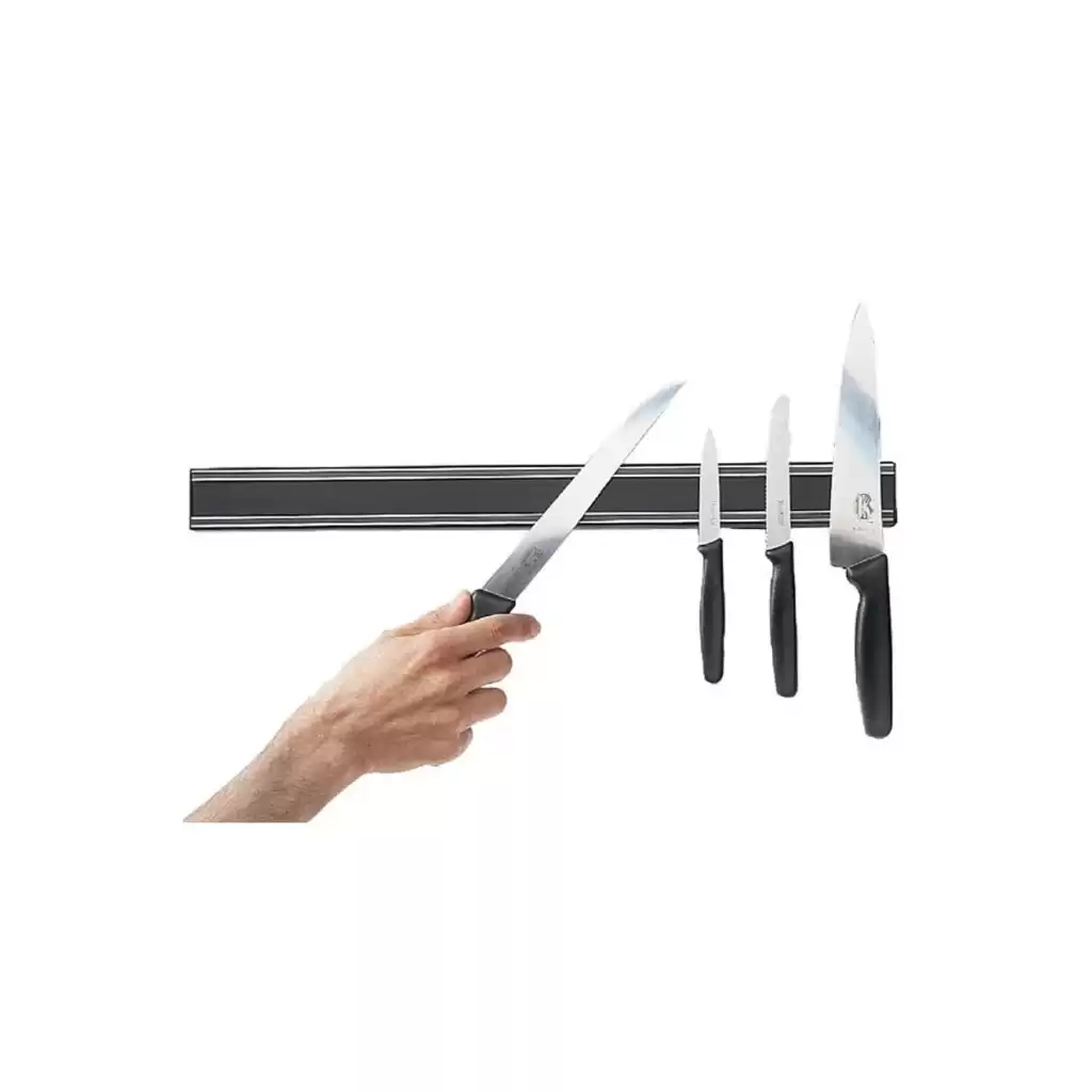 Pratik Güçlü Manyetik Duvara Monteli Yer Tasarrufu Mutfak Aleti Mıknatıslı Bıçak Standı Askısı-55 cm