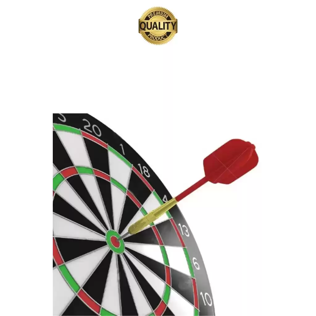 Premium 44 cm Dart Tahtası Seti Metal Uçlu 6 Ok Parti Eğlence Cafe Hediye Hobi Oyun Aktivite Her Yaş