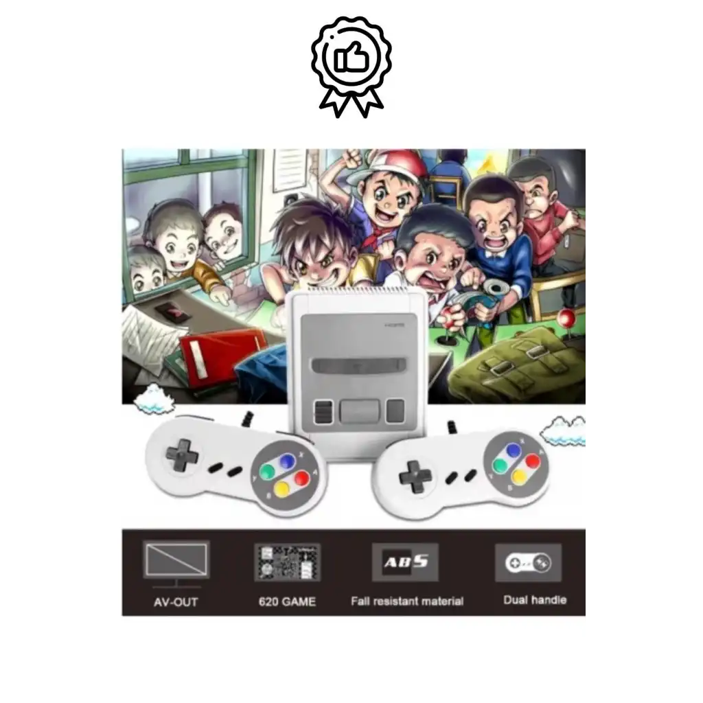 Premium HD Klasik 8 Bit 620 Oyunlu Televizyon Çift 2 Kontrol Kollu Nostalji Super Mini Retro Atari