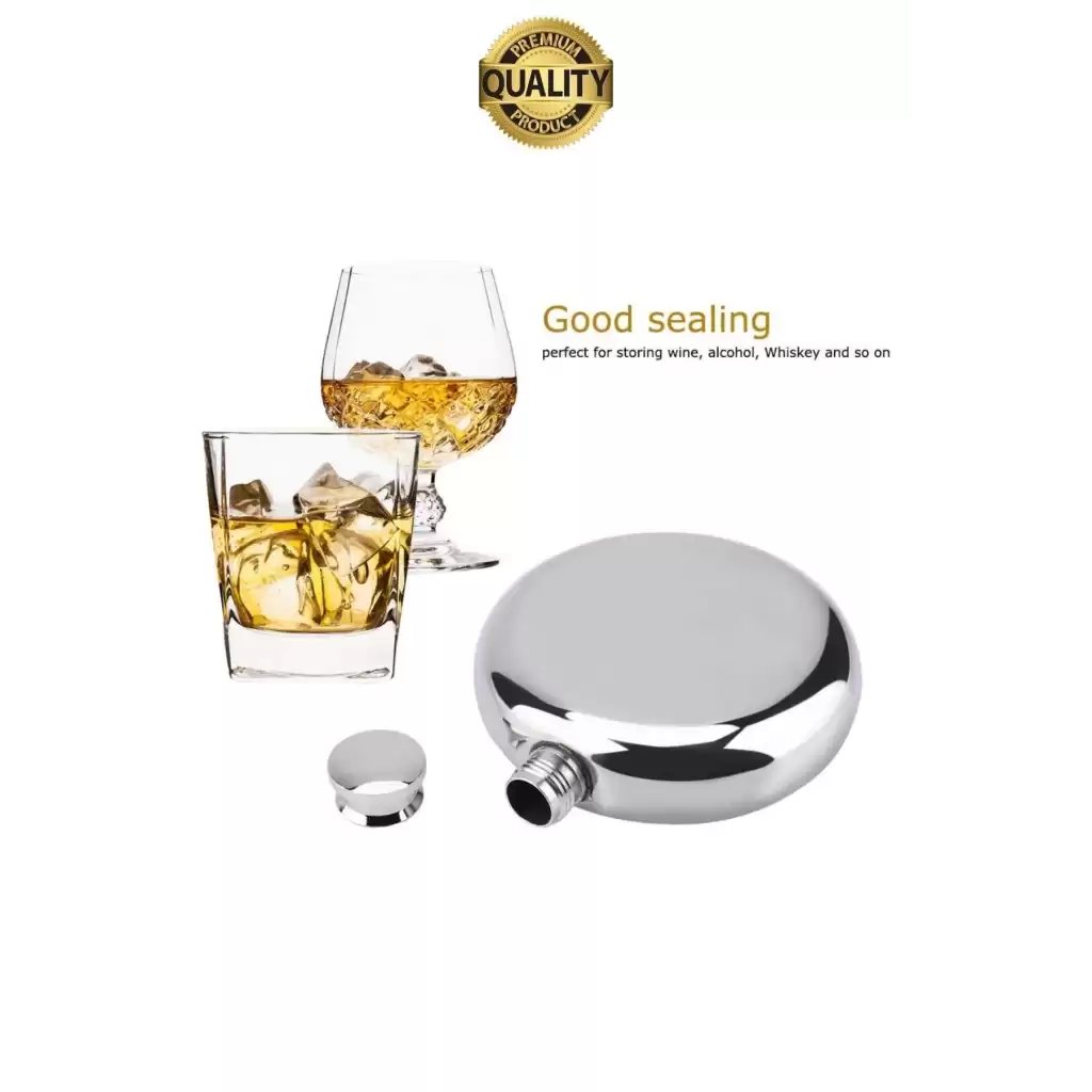 Limited Edition 8 Oz Paslanmaz Çelik Sızdırmaz Alkol Sıvı İçecek Kamp Cep Su Matarası Dayanıklı