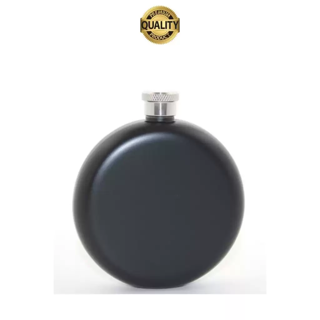Limited Edition 8 Oz Siyah Paslanmaz Çelik Sızdırmaz Alkol İçecek Kamp Cep Su Matarası Dayanıklı