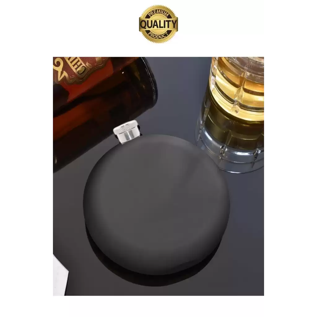 Limited Edition 8 Oz Siyah Paslanmaz Çelik Sızdırmaz Alkol İçecek Kamp Cep Su Matarası Dayanıklı