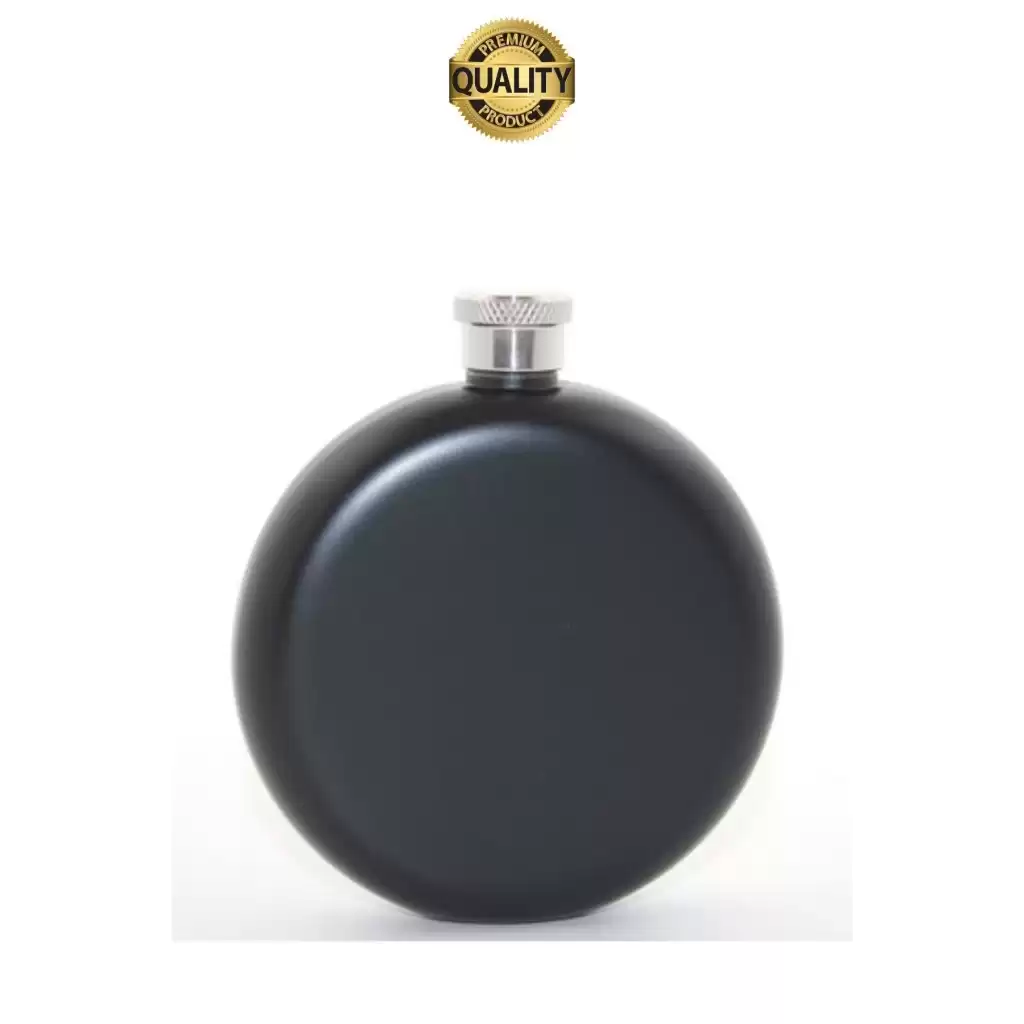 Limited Edition 5 Oz Siyah Paslanmaz Çelik Sızdırmaz Alkol İçecek Kamp Cep Su Matarası Dayanıklı