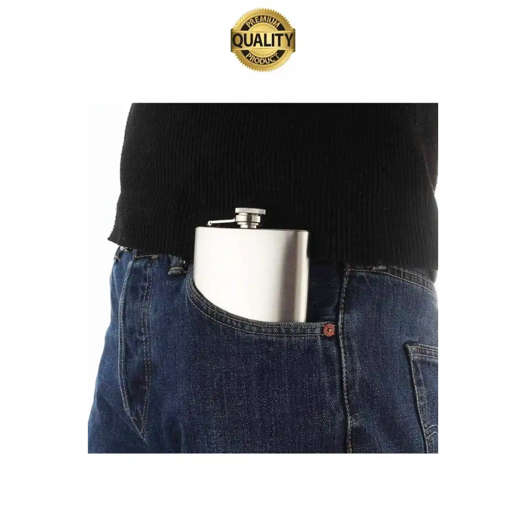 Limited Edition Sızdırmaz Paslanmaz Çelik 6 Oz Alkol Sıvı İçecek Kamp Cep Su Matarası Dayanıklı