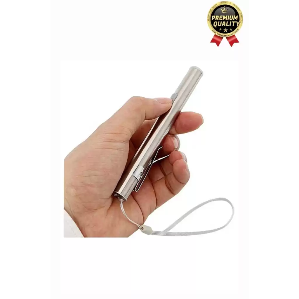 Çok Amaçlı 50 Metre Menzilli Tek Modlu Beyaz 1 Pille Çalışan Kamp Ev Mini Kalem Cep Boyu El Feneri