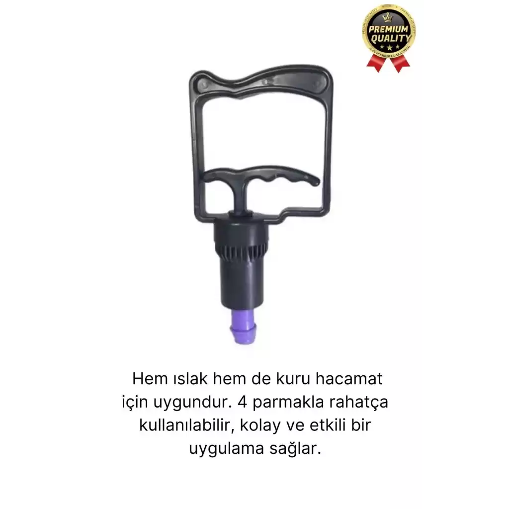 Kaliteli Dayanıklı Tüm Kupalara Uyumlu Islak Kuru Kullanım 4 Parmak Hacamat Çekme Vakum Pompası