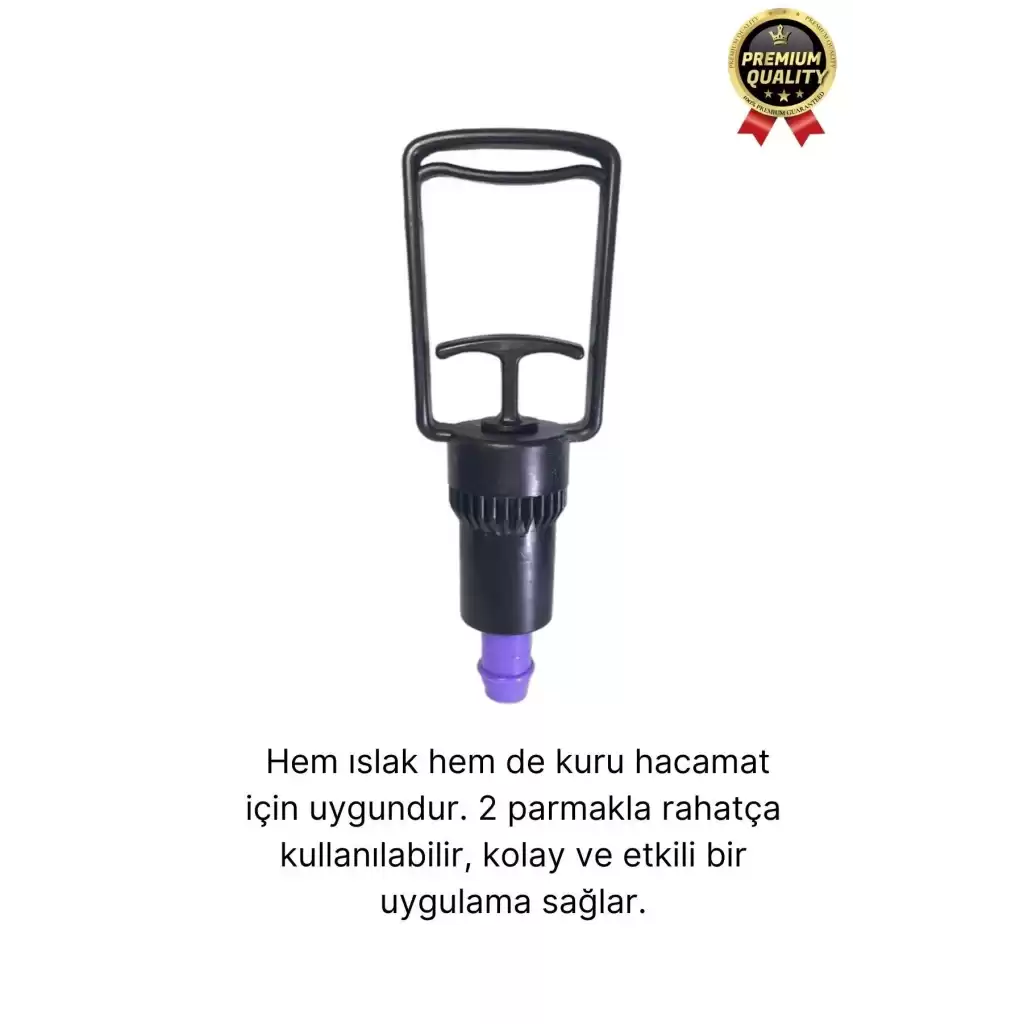 Kaliteli Dayanıklı Tüm Kupalara Uyumlu Islak Kuru Kullanım 2 Parmak Hacamat Çekme Vakum Pompası