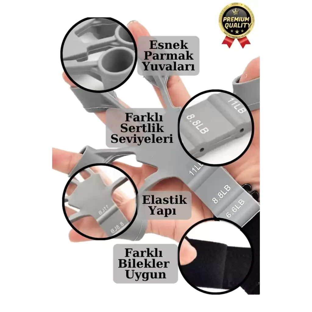 Pratik Silikon El Bilek Parmak Kol Kas Güçlendirici Geliştirici Fizik Tedavi Egzersiz Lastik Kayışı