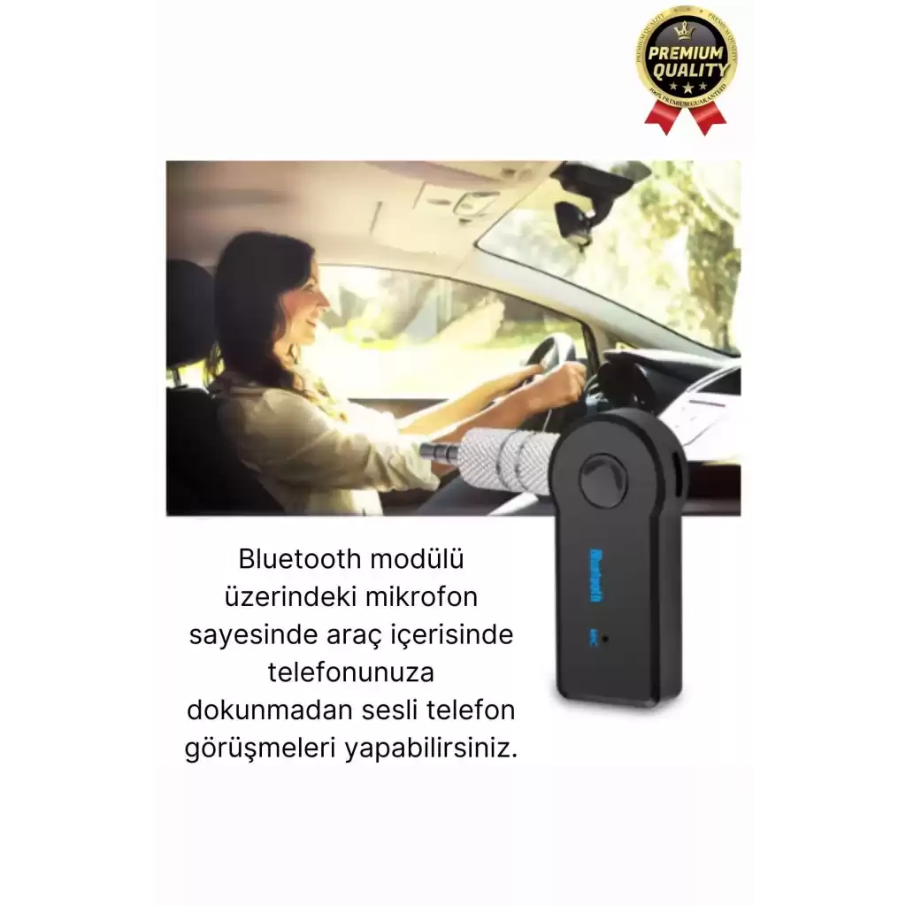 Çok Amaçlı Kablosuz Uyku Modlu 4 Saat Bataryalı Şarjlı Bluetooth Aux Müzik Ses Alıcısı Araç Kiti