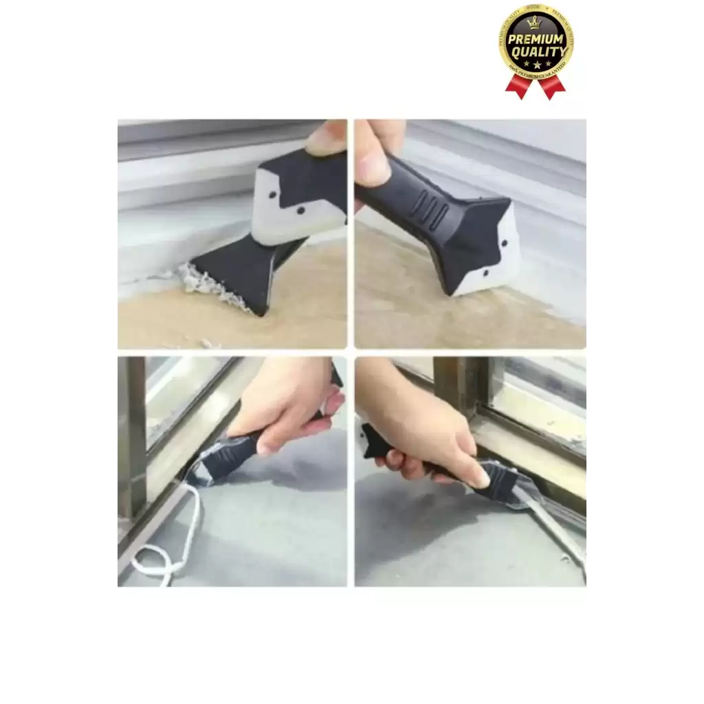 Çok Amaçlı Mutfak Banyo Fayans Derz Silikon Temizleme Kazıyıcı Sıyırıcı Ve Uygulayıcı Aparat 6 Parça