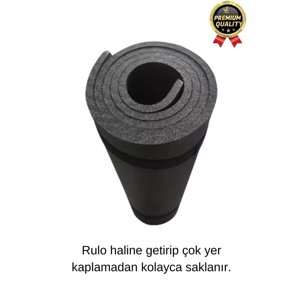 Ultra Konfor Taşıma Askılı Kalın Kaymaz Antibakteriyel Meditasyon Pilates Minderi Yoga Matı 6,5mm