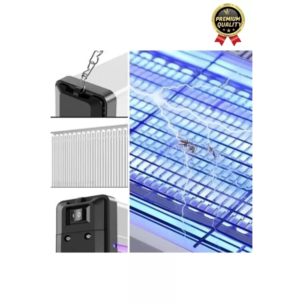 Çift Florasan Yüksek Güç Sessiz Zincir Askılı Sineksavar Elektrikli Uv Sivrisinek Öldürücü Kovucu