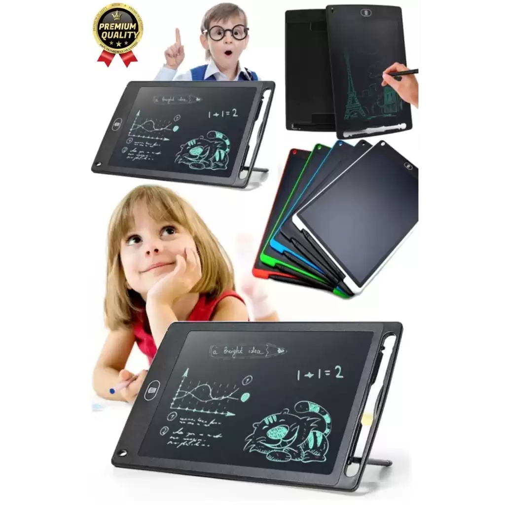 Kolay Kullanım Dayanıklı Lcd Ekranlı Kalemli Dijital Akıllı Çocuk Yazı Boyama Çizim Tableti 8,5 Inç
