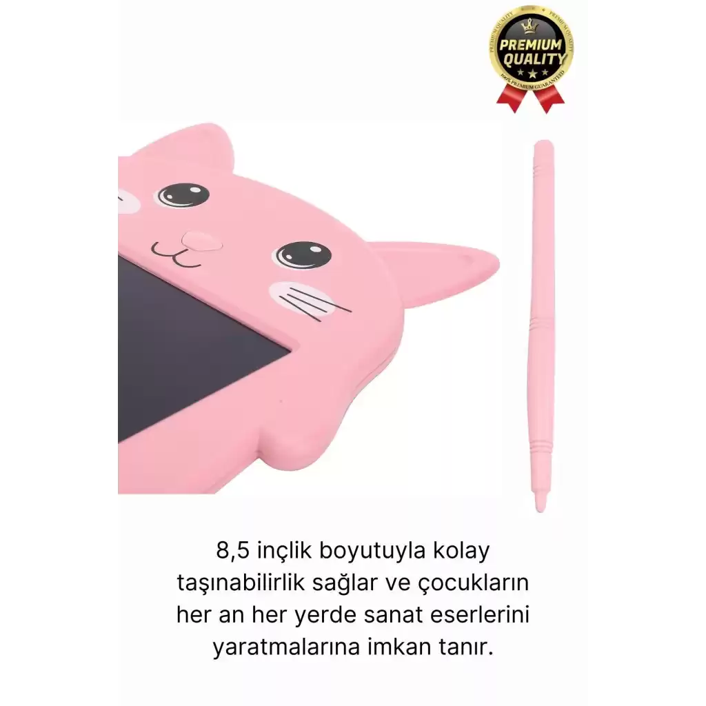 Kolay Kullanım Dayanıklı Lcd Ekran Kalemli Dijital Akıllı Ayıcıklı Yazı Boyama Çizim Tableti 8,5 Inç