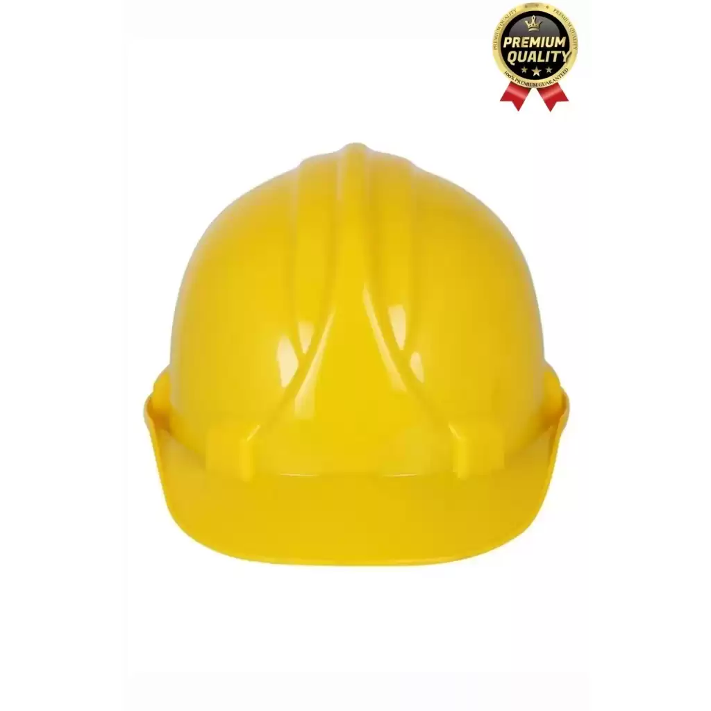 Premium Dayanıklı Konforlu CE Belgeli Ter Bantlı Şantiye İnşaat İş Güvenliği Sarı Emniyet Bareti