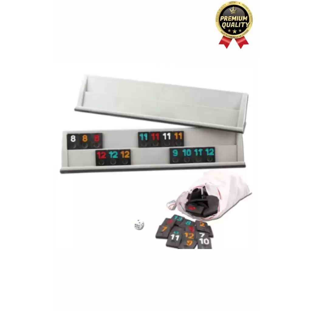 Premium Kaliteli Eğlence Hobi Çizilmeye Dayanıklı Silinebilir Büyük Boy Konken Plastik Okey Takımı