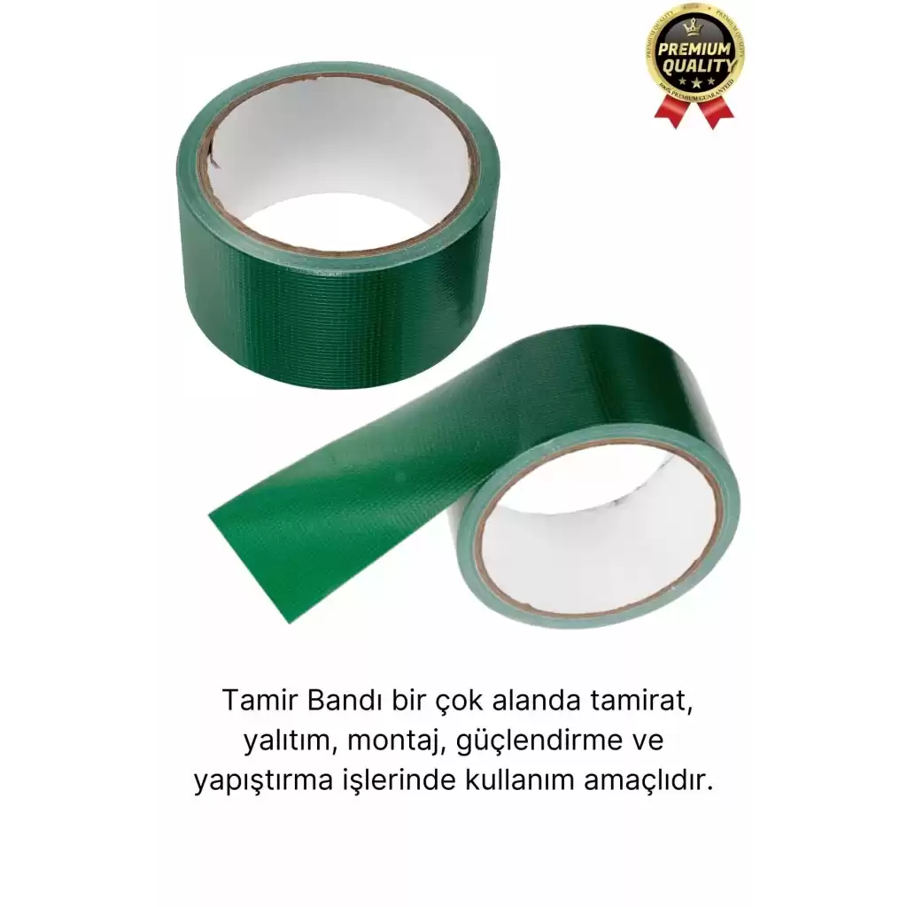 Premium Dayanıklı Süper Güçlü Su Geçirmez Sızdırmaz Yeşil Tamir ve İzolasyon Bandı 48mm x 10m-5 Adet